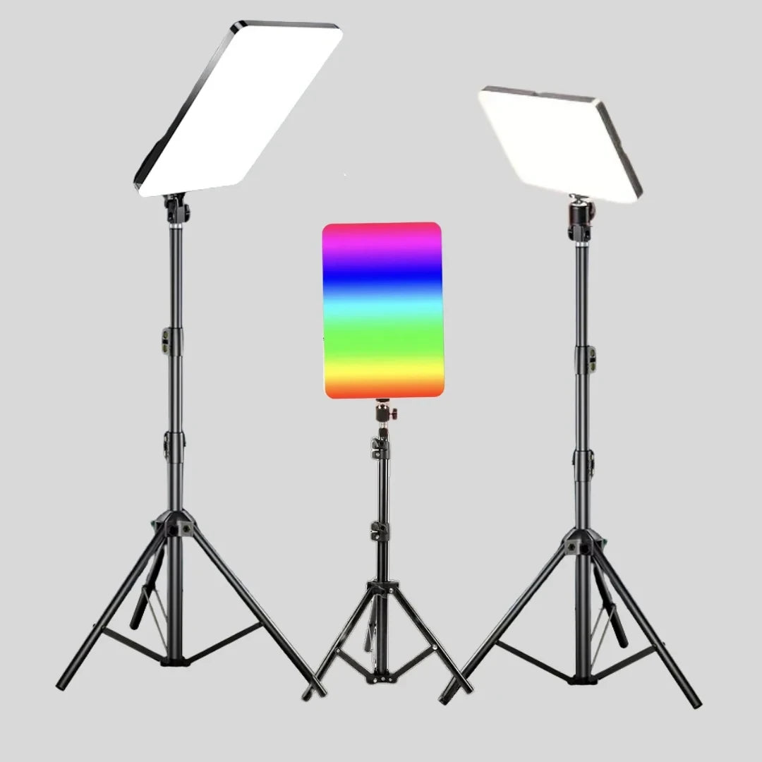 Professional RGB Photography Light with Extendable Tripod (PM-26) - Adjustable Lighting for Creative Photography - Saif Al Najmi Kw