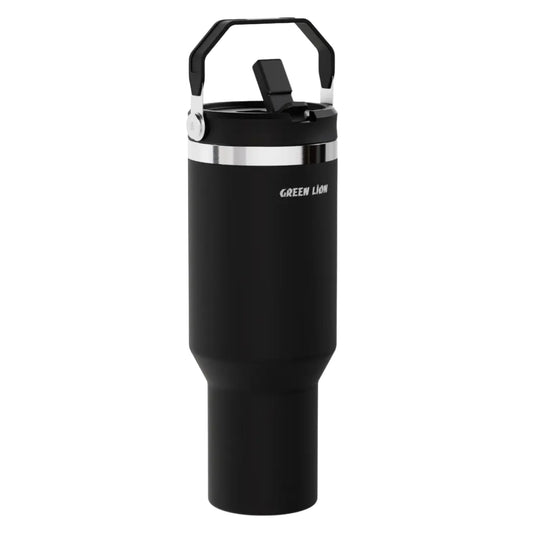Green Lion Rover Vacuum Tumbler 900mL Double-Wall Insulated – Black / White