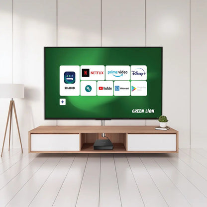 Green Lion Android TV Box 4K Ultra HD with Remote Control – Black
