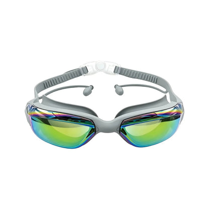 Green Lion AquaVision Pro Waterproof Swimming Goggles with UV400 & Anti-Fog Lens – Gray