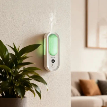 Green Lion Aroma Lite Wall-Mounted Diffuser 55ML with RGB Ambient Light – White