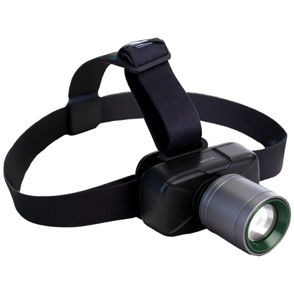 Rechargeable LED Headlamp Green Lion Beam Light - Black