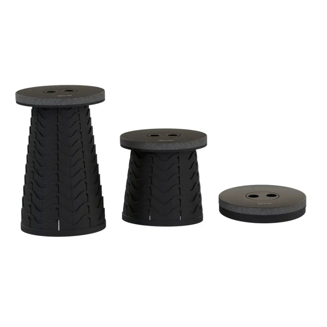 Green Lion Foldable Travel Camping Table & Stool Set – Black