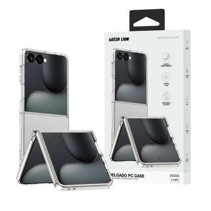 Green Lion Delgado PC Case for Samsung Galaxy Z Flip 8 – Clear