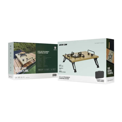 Green Lion GCS-20 Foldable Camping Stove 4000W – Khaki