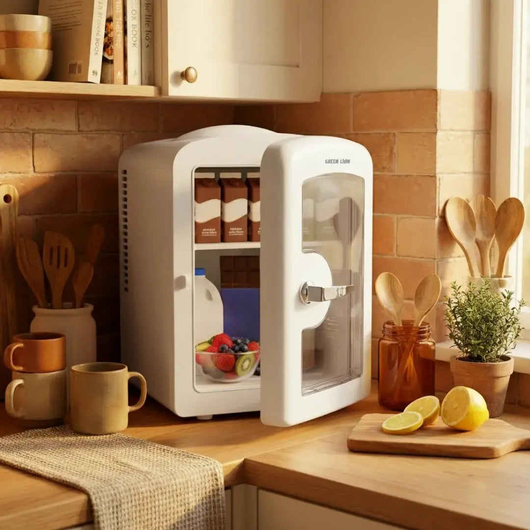 Green Lion GMF-65 4L Mini Fridge Cooler & Warmer – White