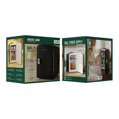 Green Lion GMF-75 4L Mini Fridge Cooler & Warmer – Black
