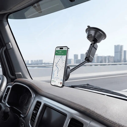 Green Lion GX-89 MagSafe Suction Car Phone Holder – Black