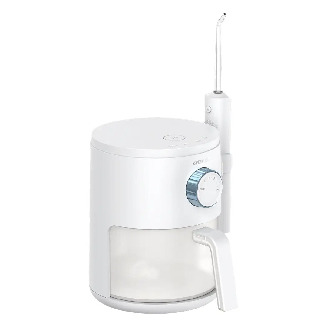 Green Lion Hydra Flosser Oral Irrigator with 10 Pressure Levels & 600mL Tank – White