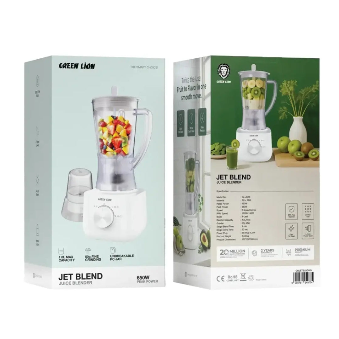 Green Lion Jet Blend Juice Blender & Grinder 650W