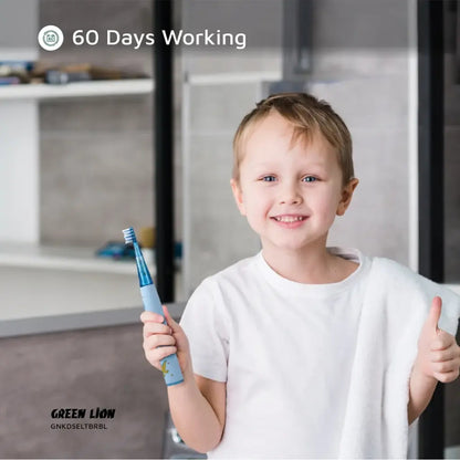 Green Lion Kids Electric Toothbrush – 24000 Strokes/Min, IPX7 Waterproof
