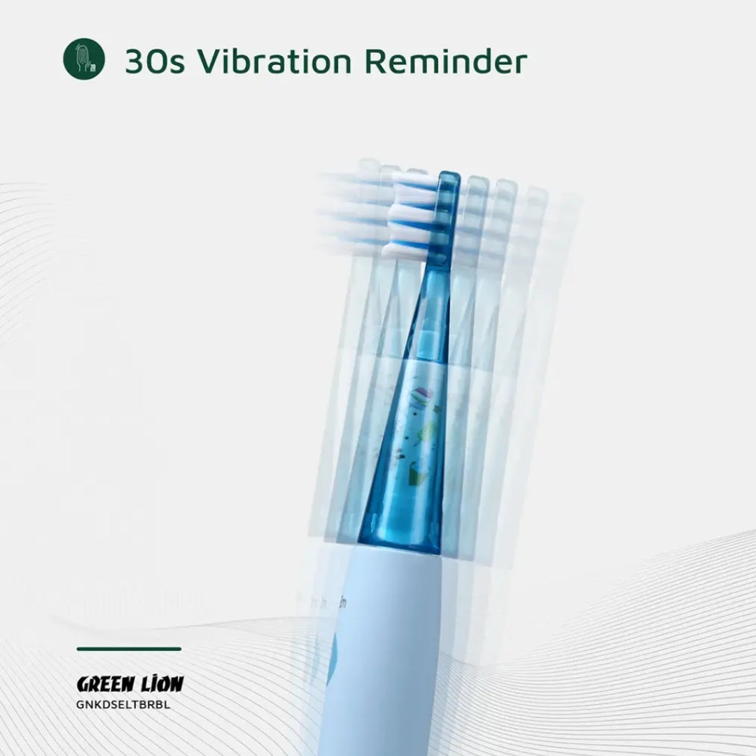Green Lion Kids Electric Toothbrush – 24000 Strokes/Min, IPX7 Waterproof
