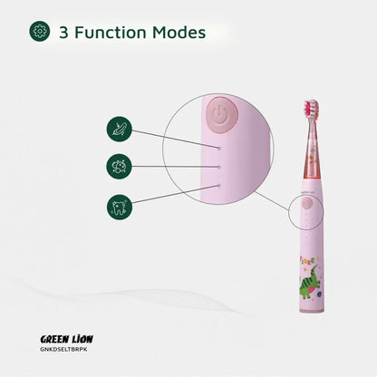 Green Lion Kids Electric Toothbrush – 24000 Strokes/Min, IPX7 Waterproof