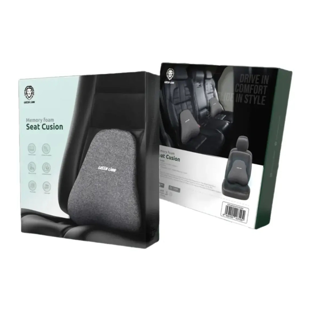 Green Lion Memory Foam Seat Cushion – Black