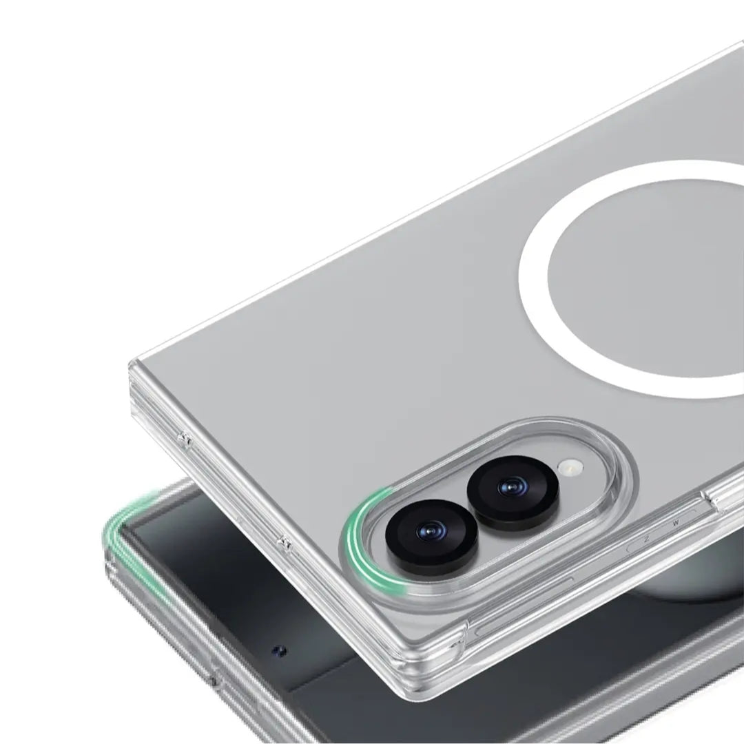جراب Green Lion MagSafe Delgado لهاتف Samsung Galaxy Z Fold 8 – شفاف