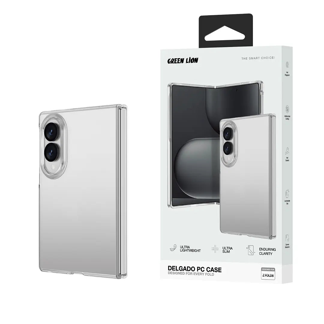 Green Lion Delgado PC Case for Samsung Galaxy Z Fold 8 – Clear