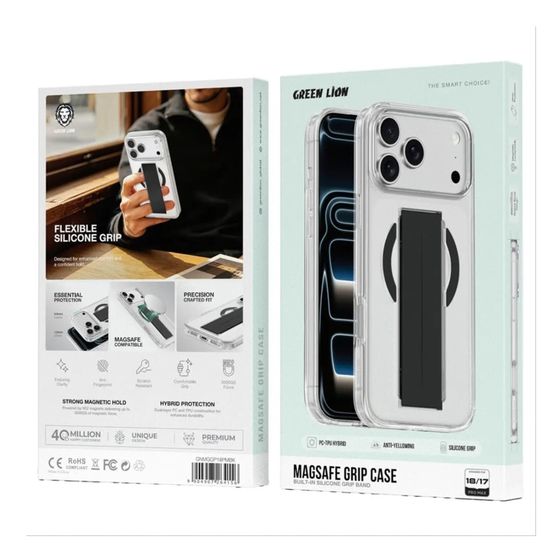 Green Lion MagSafe Grip Case for iPhone 17 / 18 Pro Max