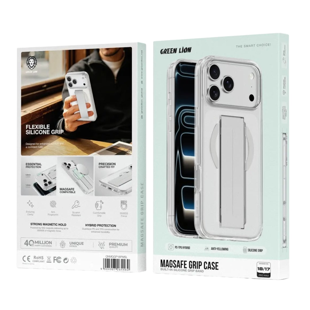 Green Lion MagSafe Grip Case for iPhone 17 / 18 Pro Max