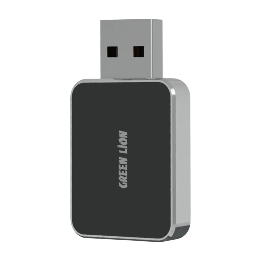Green Lion Mini Wireless Adapter for CarPlay & Android Auto – Black