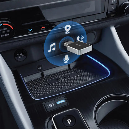 Green Lion Mini Wireless Adapter for CarPlay & Android Auto – Black