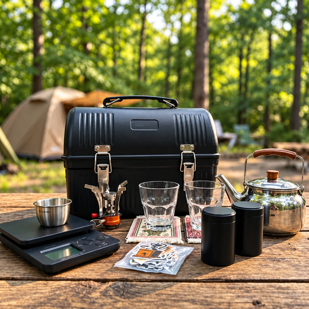 Green Lion Prestige Tea & Coffee Maker Outdoor Brewing Kit – Black