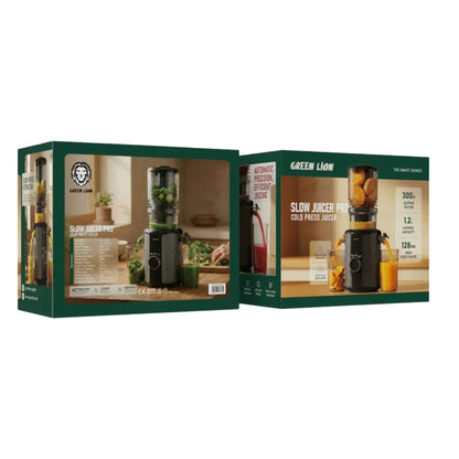 Green Lion Slow Juicer Pro Cold Press Juicer 1.2L – 300W – Black