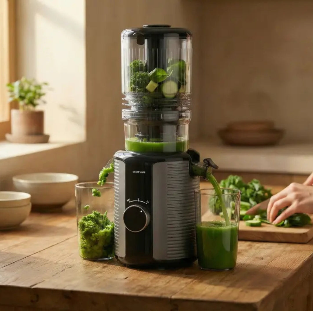 Green Lion Slow Juicer Pro Cold Press Juicer 1.2L – 300W – Black