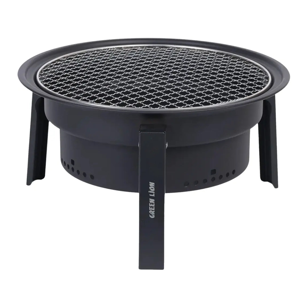 Green Lion Grill Sphere Foldable BBQ Grill – Black