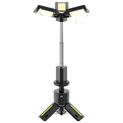 Tripod Camping Light Green Lion Trio Beam LED Portable Outdoor - Black