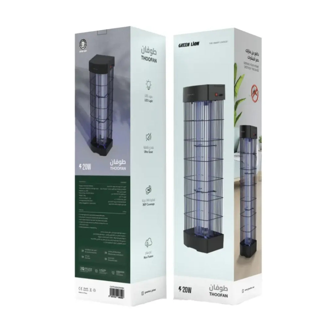 Green Lion Thoofan Insect Killer 20W with 360° Coverage – Black