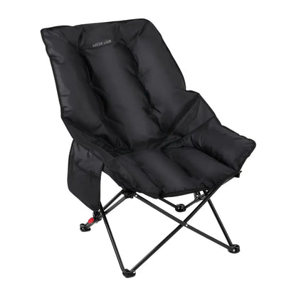 Green Lion Travix Camping Chair with Adjustable Backrest – Black