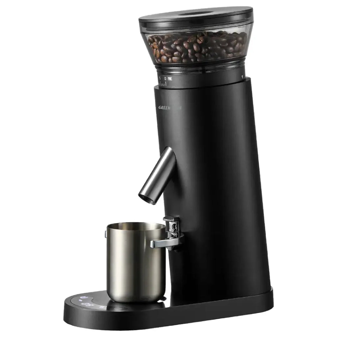 Green Lion Ultimate Grind Electric Coffee Grinder with 60 Grind Settings & 41mm Conical Burr – Black