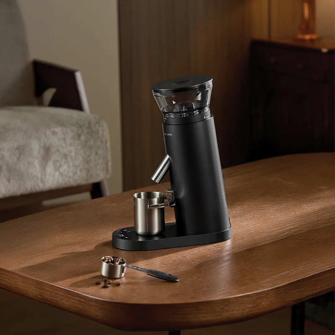 Green Lion Ultimate Grind Electric Coffee Grinder with 60 Grind Settings & 41mm Conical Burr – Black