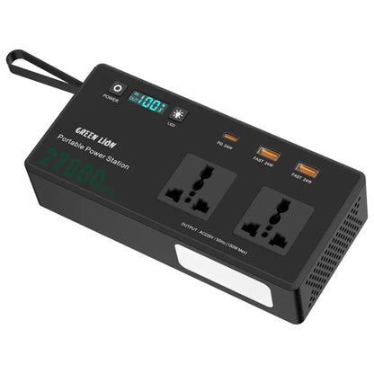 Green Lion Volt Mate 27000mAh Portable Power Station with 150W AC Output & 60W PD – Black