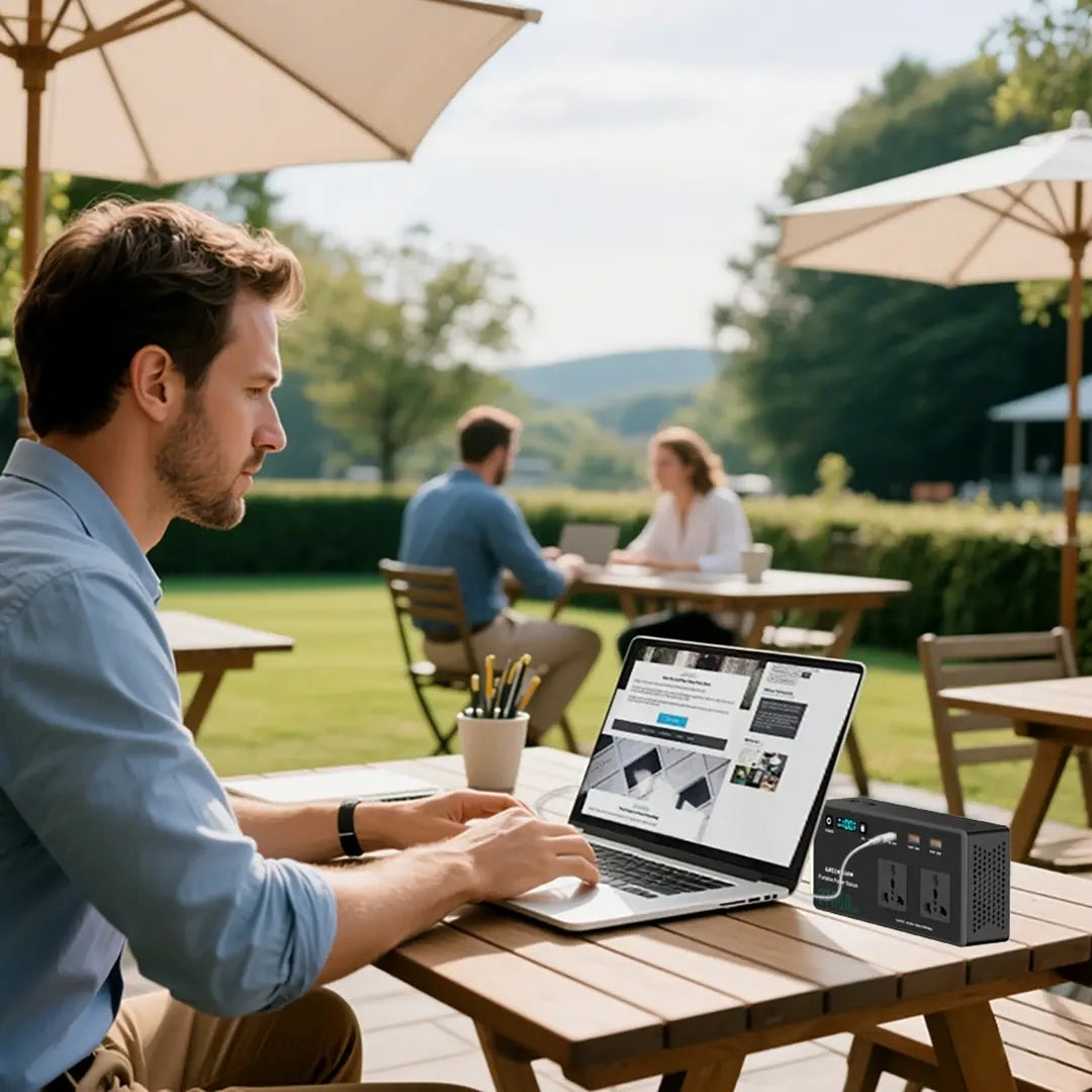 Green Lion Volt Mate 27000mAh Portable Power Station with 150W AC Output & 60W PD – Black