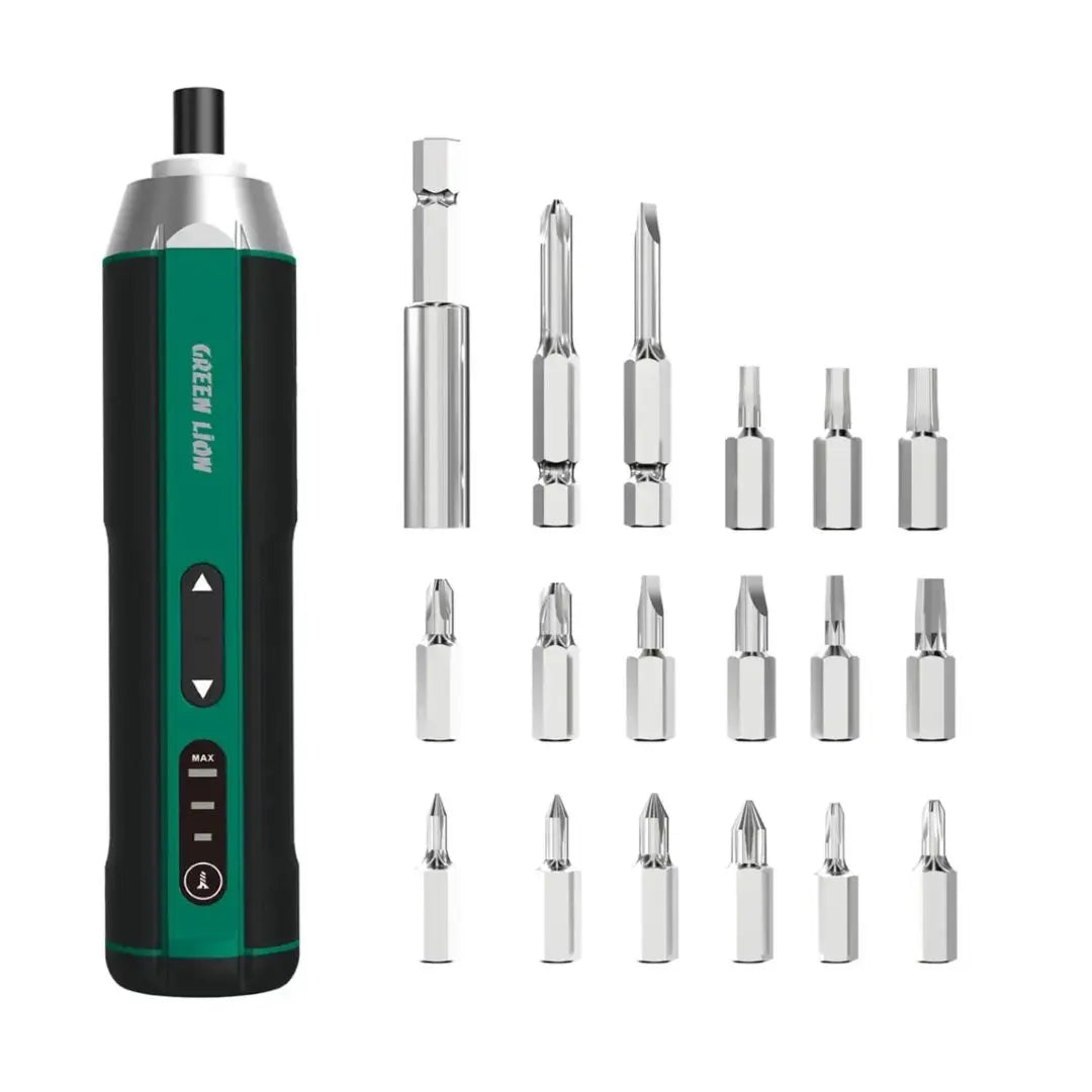 17-in-1 Cordless Screwdriver Set Green Lion GSD-17 1500mAh - Black
