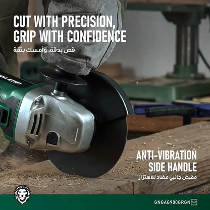Cordless Angle Grinder Green Lion GAG-900 Portable Cutting Tool - Green