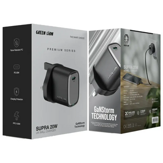 Green Lion Supra 20W UK Wall Charger Kuwait