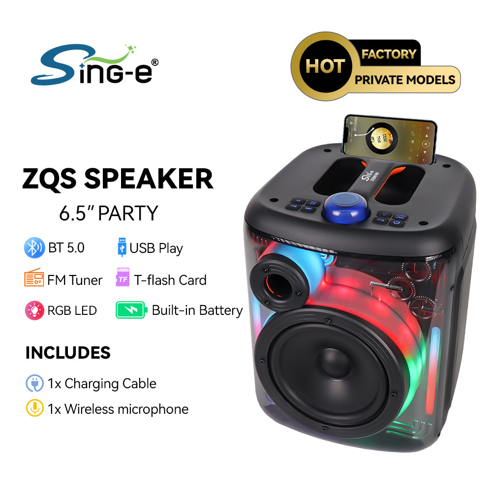 SING E ZQS6169 Wireless Trolley Speaker – Super Loud Karaoke & BT Audio