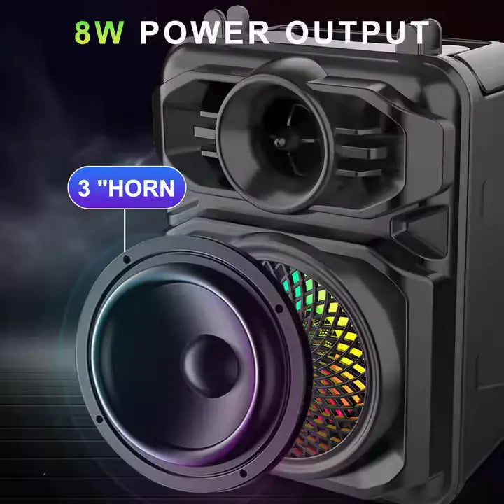 Portable Bluetooth Karaoke Speaker ZQS1361  - Subwoofer, Radio Function, Home Audio for Mobile Phones - Saif Al Najmi Kw