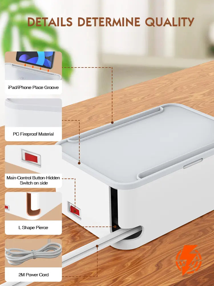 Ldnio SN5310 Storage Box Outlet Extension Wireless - Saif Al Najmi Kw