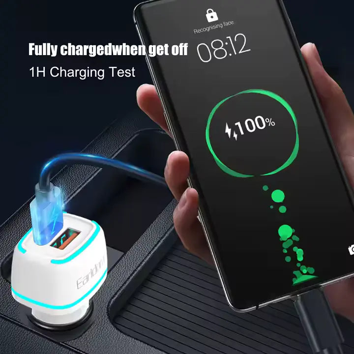 Earldom ES-CC11 Car Charger With PD type c to type C Cable - Saif Al Najmi Kw