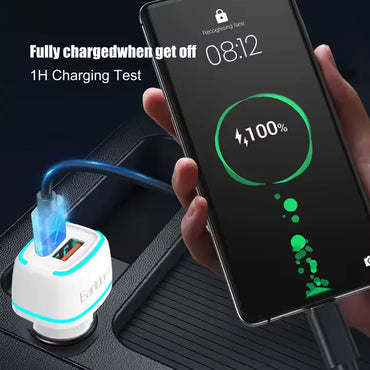 Earldom ES-CC11 Car Charger With PD type c to type C Cable - Saif Al Najmi Kw