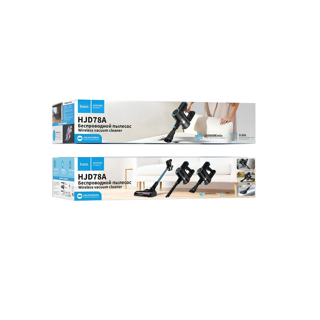 HOCO HJD78A Wireless Stick & Handheld Vacuum Cleaner – 100,000 RPM