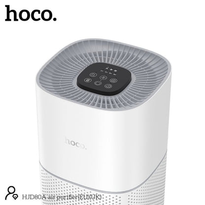 HOCO HJD80A Air Purifier with HEPA & Activated Carbon Filter – 200m³/h CADR