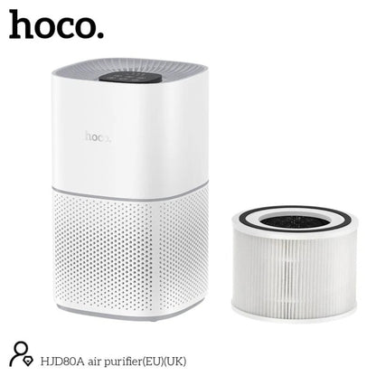 HOCO HJD80A Air Purifier with HEPA & Activated Carbon Filter – 200m³/h CADR