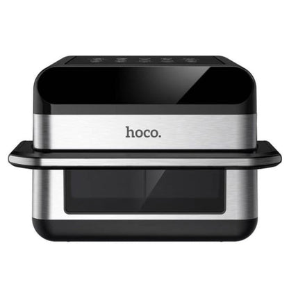 HOCO HJD81A 12L 2800W Smart Wi-Fi Air Fryer with Dual-Zone Cooking & Color Touch Screen – Black