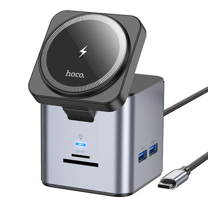 Hoco Hb49 9 In 1 Wireless Docking Station