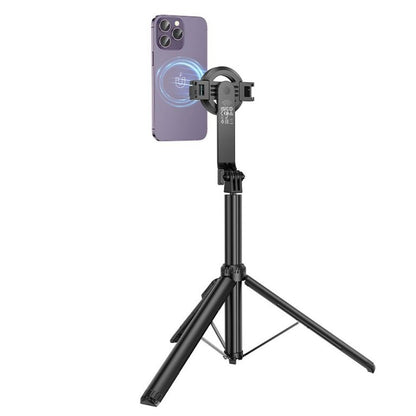 Hoco K25 Magnetic Selfie Stick with Wireless Remote Control Tripod – Black