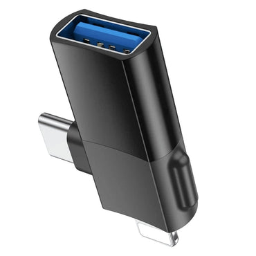 Hoco UA17 Lightning male/Type-C male to USB female two-in-one adapter - Saif Al Najmi Kw